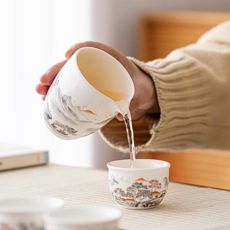 CHANGSHEGNYUAN Translucent White Porcelain Tea Set