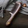 Dřevěný hřeben Butterfly Carving Vysoce kvalitní Retro Dřevěné hřebeny Přírodní Černé zlato Santalové dřevo Úzký Tooth Hair Styling
