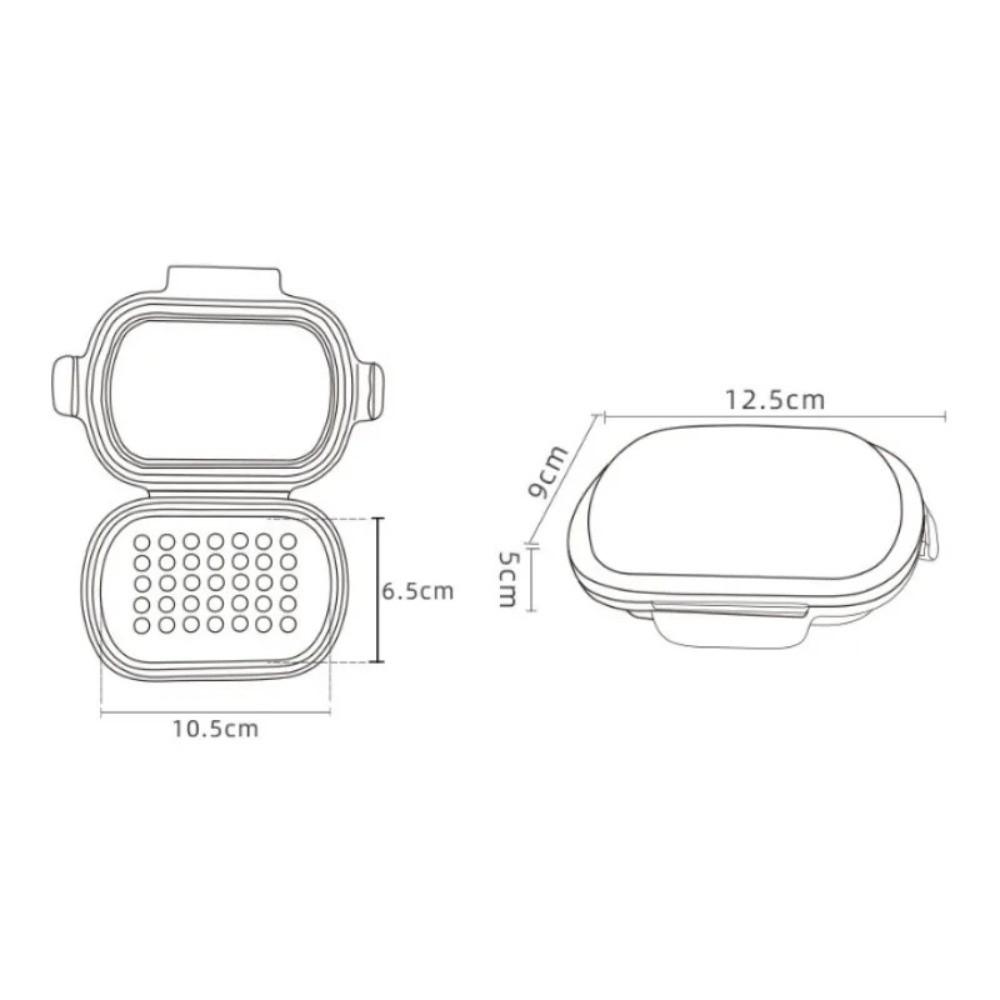 Travel Soap Dish Flip Top Soap Box Portable Soap Container for Bathroom & Outdoor Use