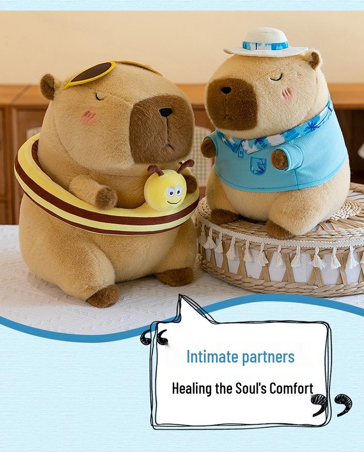 Adorable Capybara & Bear Plush Toy - Perfect Birthday Gift