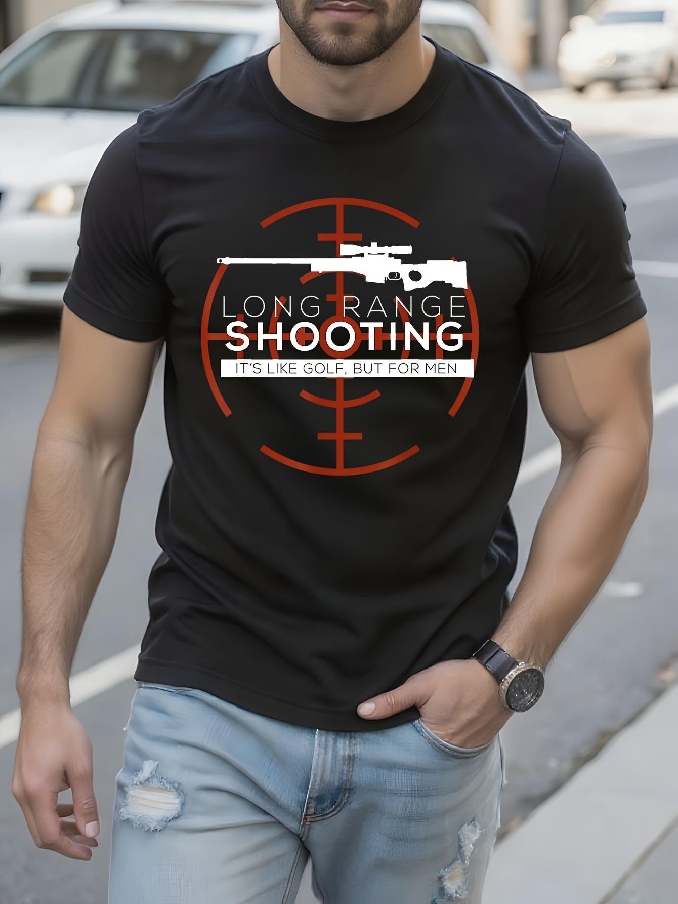 Long Range Shooting Graphic Tshirt - Vintage Marksman Des... XXL