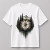Wilderness Compass Tee – Vintage Forest & Mountain Graphic T-Shirt