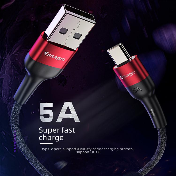 ESSAGER Scud 5A Fast Charging Cable for Huawei and OPPO Phones