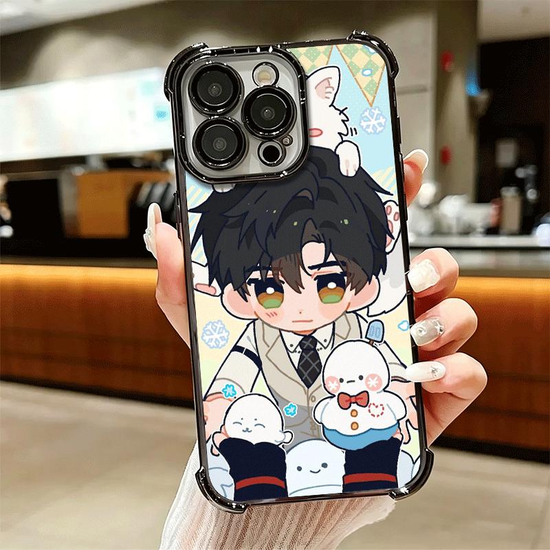 Love And Deepspace Cute Soft Phone Case For iPhone 15 16 17 Air 14 Pro Max 16E Plus 13 12 Mini Plating Anti-Fall Fundas