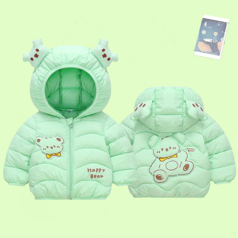 Girls' Winter New Children's Cotton Clothes Warm Coats