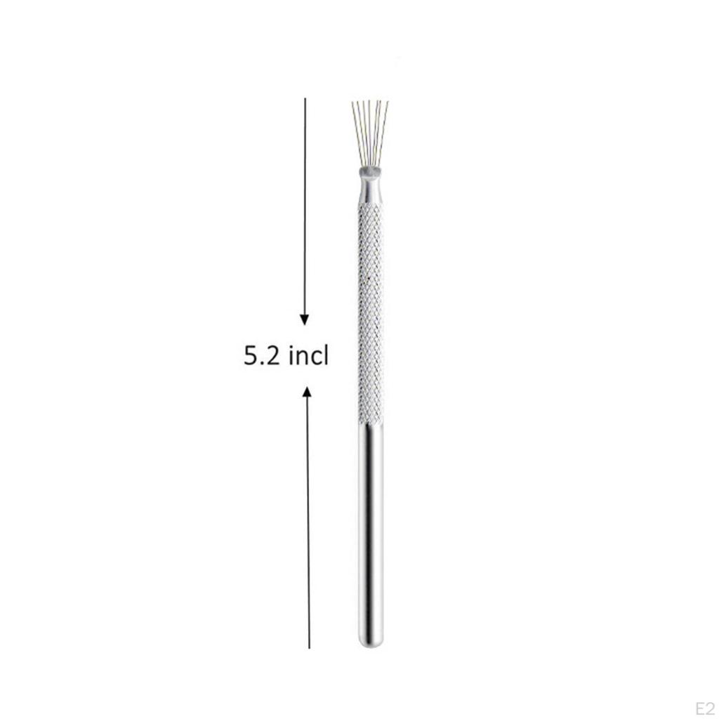 7 Pin Clay Detail Sculpting Tool Modeling Portable for Scraping Embossing