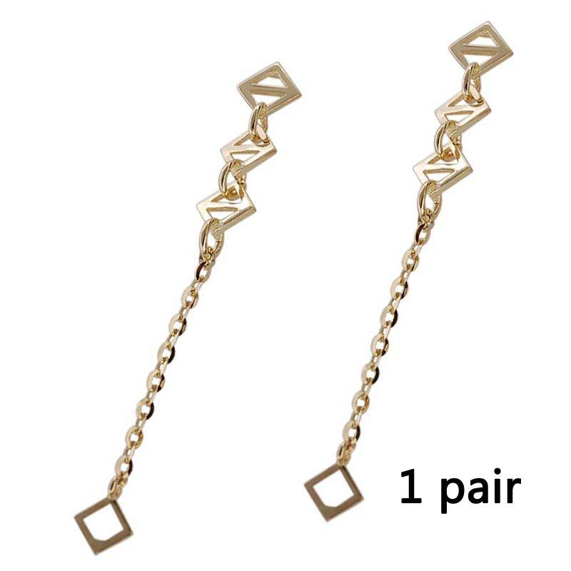 

Минималистичные украшения Простые геометрические серьги с длинной кисточкой для женщин Покрытие из 14-каратного золота Легкая роскошь Ювелирный подарок 1 pair золотой