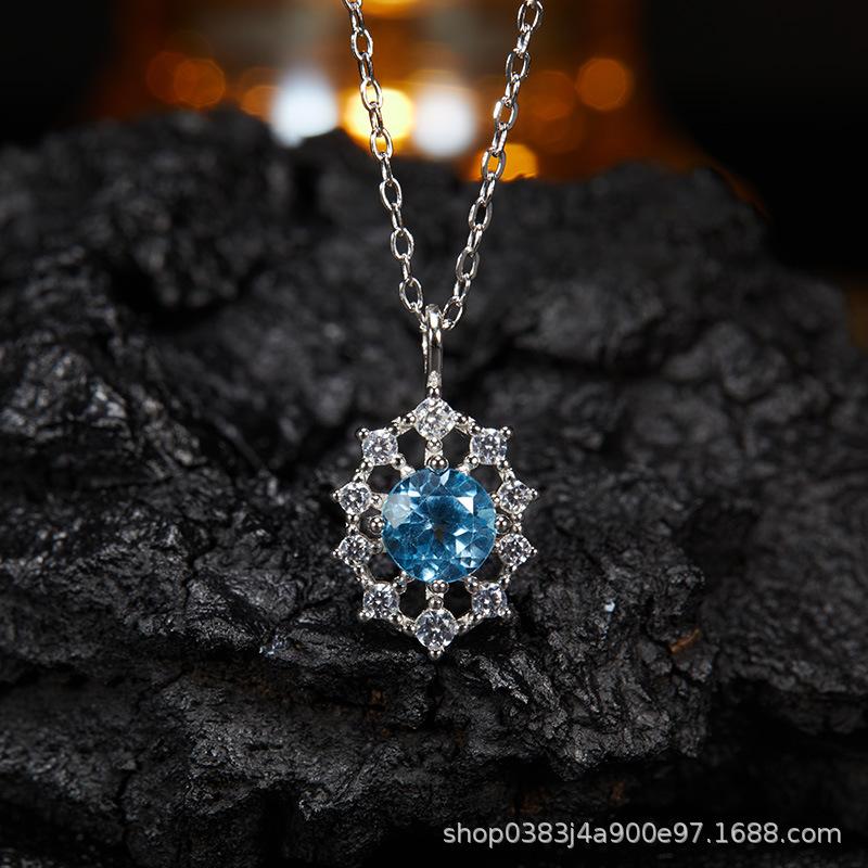 Premium Cooling S925 Sterling Silver Plated 18K Gold Natural Colored Treasure Stud Earrings, Wind Niche Jewelry Does Not Fade