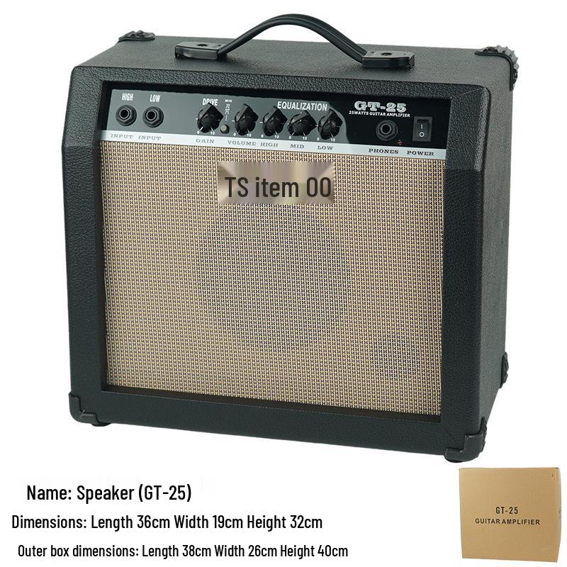 Portable Guitar Amp Saxophone Keyboard Acoustic Guitar Electric Wind Instrument Rechargeable for Outdoor Performance