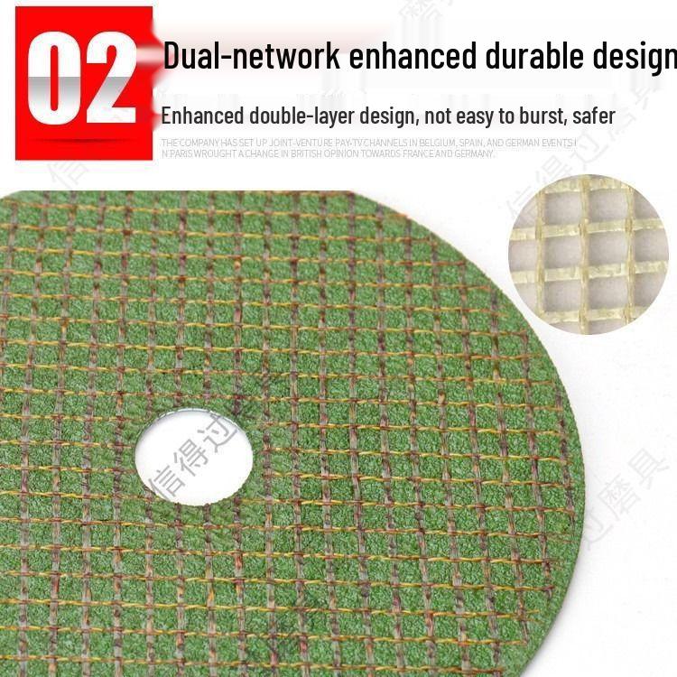 125mm Angle Grinder Cutting Disc with 22 Holes - Double Mesh Metal & Stainless Steel Sanding Blade
