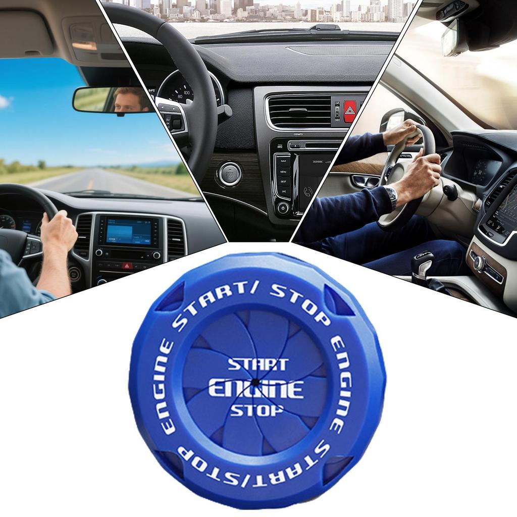 Start Stop Button Cover Carbon Fiber Decal Anti Scratch Start Button Cover For Drivers Enthusiasts Auto Detailers Daily Driving