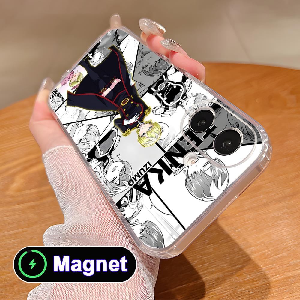Mato seihei no slave Tenka Izumo Clear Magsafe Mobile Phone Case for iPhone 17 16 15 14 13 12 11 Air Pro Max Plus Mini Colorful