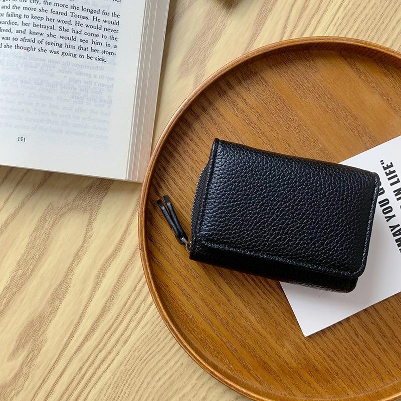 

Простой короткий складной женский кошелек-трифолд высокого класса большой вместимости новый многофункциональный кошелек для мелочи