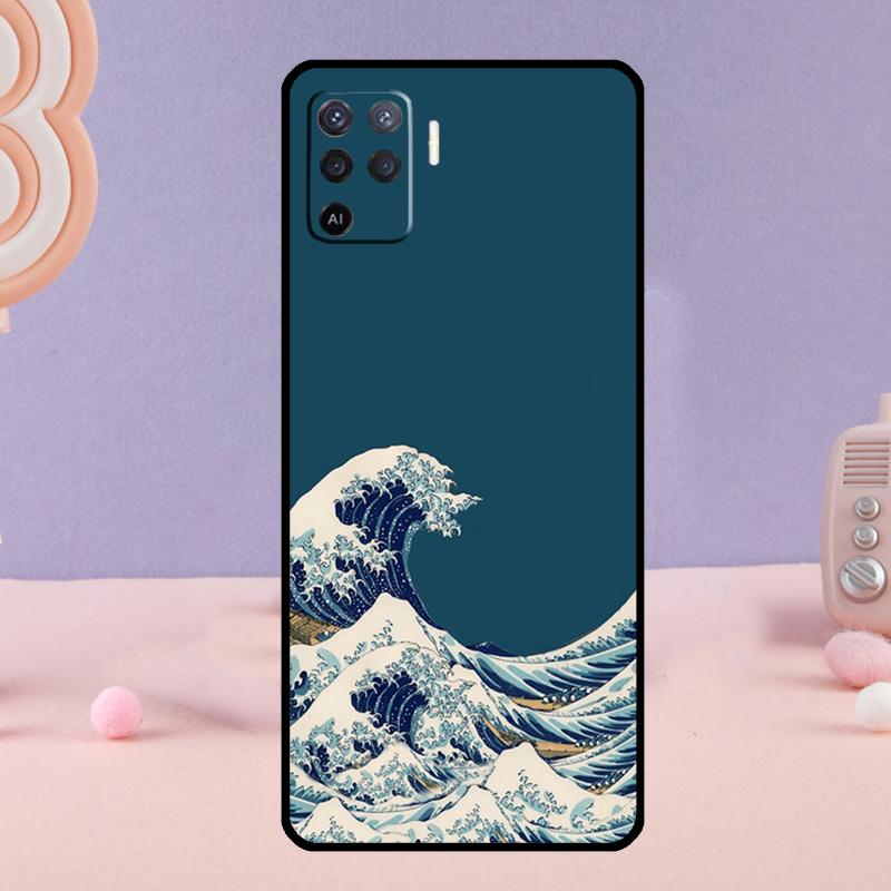 The Great Wave Phone Case For Oppo A78 A98 A80 A40 A60 A18 A38 A58 A15 A17 A77 A74 A94 A54 A57S A16 A76 A96