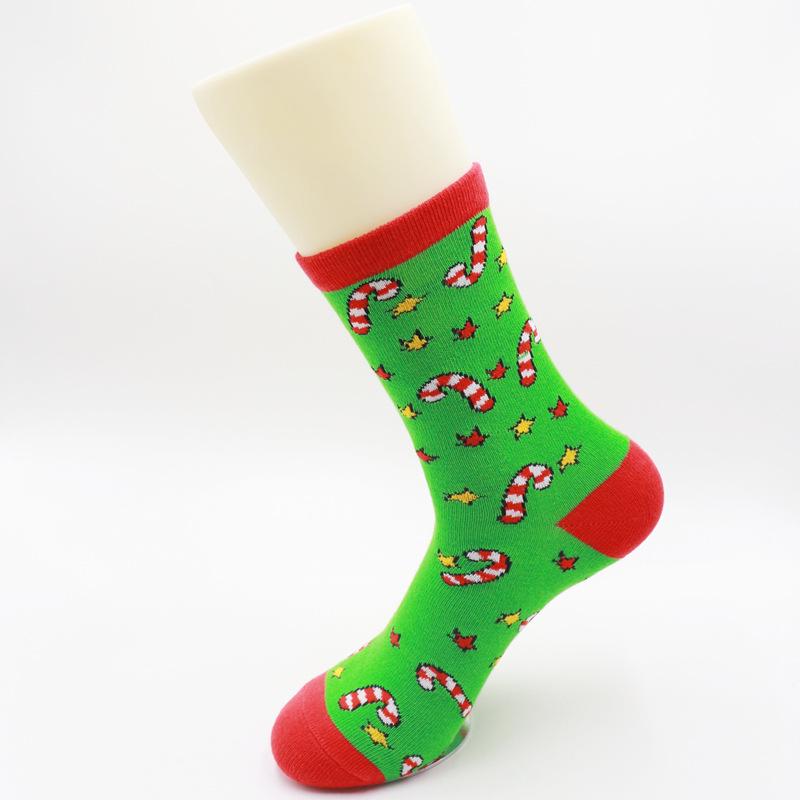Holiday Cartoon Mid-Calf Women's Christmas Stockings Socks - Perfect New Year Gift In Red