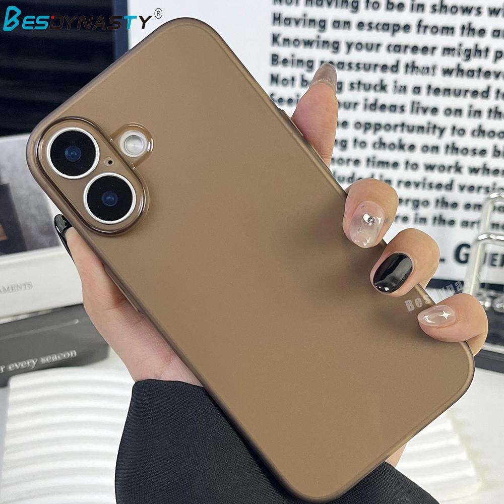 0.3mm Ultra Thin Matte Armor Translucent Case For iphone 16 Pro Max 16 Pro TPU Silicone Soft Cover 16 Color Funda 16 Plus
