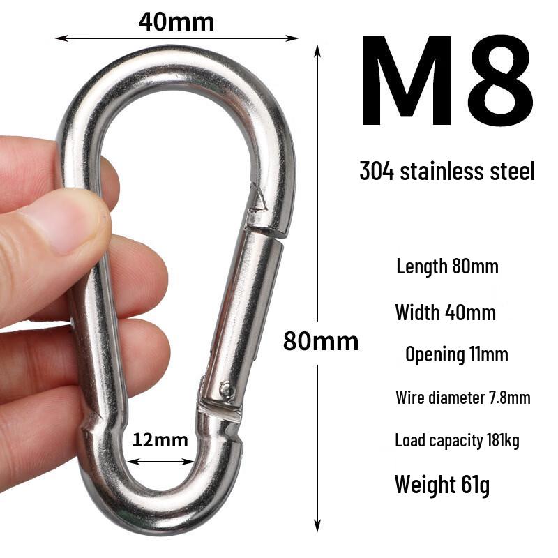 Direne 304 Stainless Steel Pear-Shaped Snap Hook
