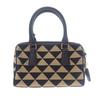 PRADA  1BB846 2WAY bag black/beige polyester/Safiano Women