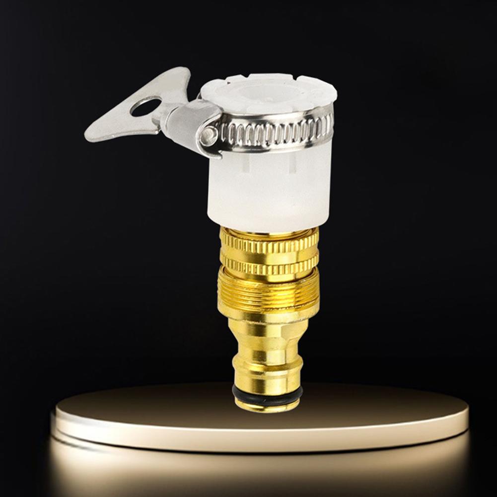 15-23mm Faucet Tap Connector Aluminum Alloy Garden Water Hose Pipe Fitting Faucet Adapter for Car Washing Watering Flowers