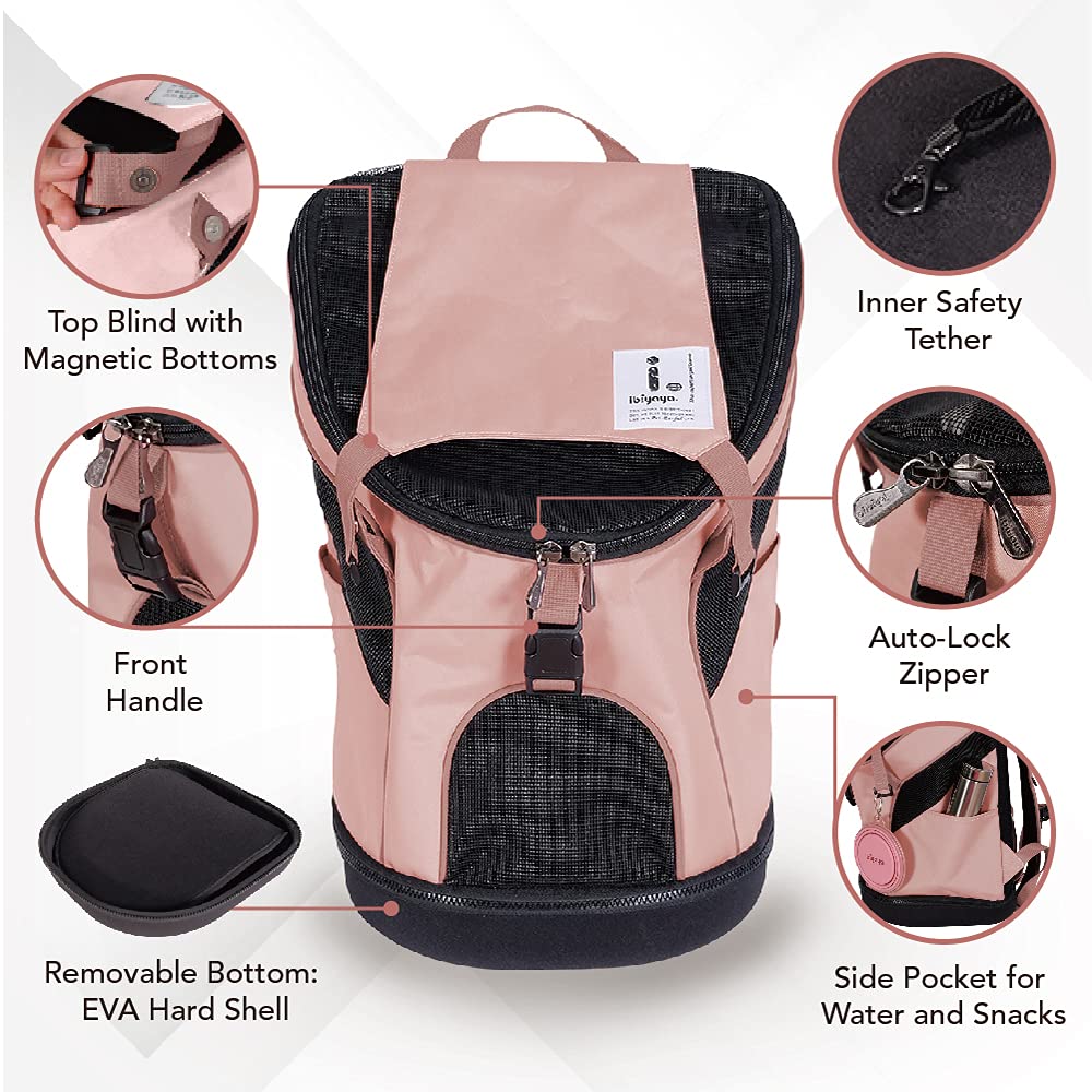 Richell Pet Backpack Carrier, Pink