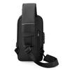 Men's breast bag USB charging multi-function shoulder commuting simple password lock portable messenger bag