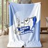 Hertha bsc FC Coperta Morbida in Flanella Pile Leggera Accogliente Calda Coperta Plaid per Divano Letto Arredamento Casa