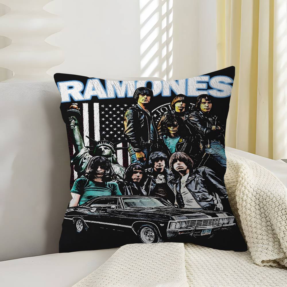 Band Rock R-Ramones Maple Design Cushion Cover Happy Autumn Harvest decor Holiday Decorati Pillow Cover