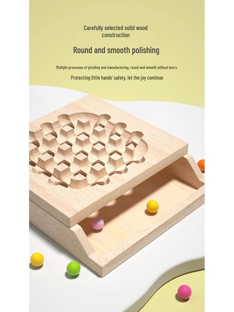 Moving Beads Illusion: Huarong Road Logic Training Toy for Kids