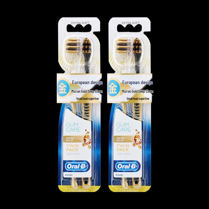 Oral-B Micro-Gold Deep Clean Soft Toothbrushes (4-Pack)