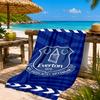 Fc Crest Design Printed Microfiber Beach Towel, Soft And Absorbent, Quick-Dry, Ideal for Summer Travel, Beach Essential, Swimming Pool