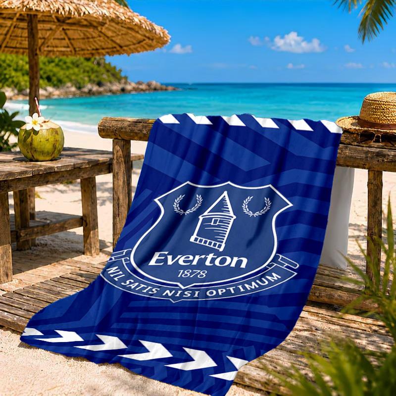 Fc Crest Design Printed Microfiber Beach Towel, Soft And Absorbent, Quick-Dry, Ideal for Summer Travel, Beach Essential, Swimming Pool