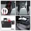 PU Leather Car Seat Gap Storage Box Universal Seat Gap Slit Box with Charging Hole Phone Bottle Keys Holder Box Auto Organizer.