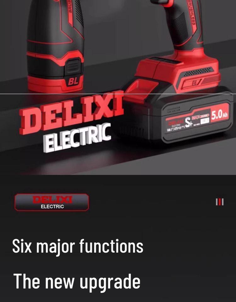 Delixi Rechargeable Brushless Electric Screwdriver & Drill Combo