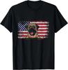 Funny English Mastiff Dog Lover American Flag 4th of July Gift Unisex T-Shirt