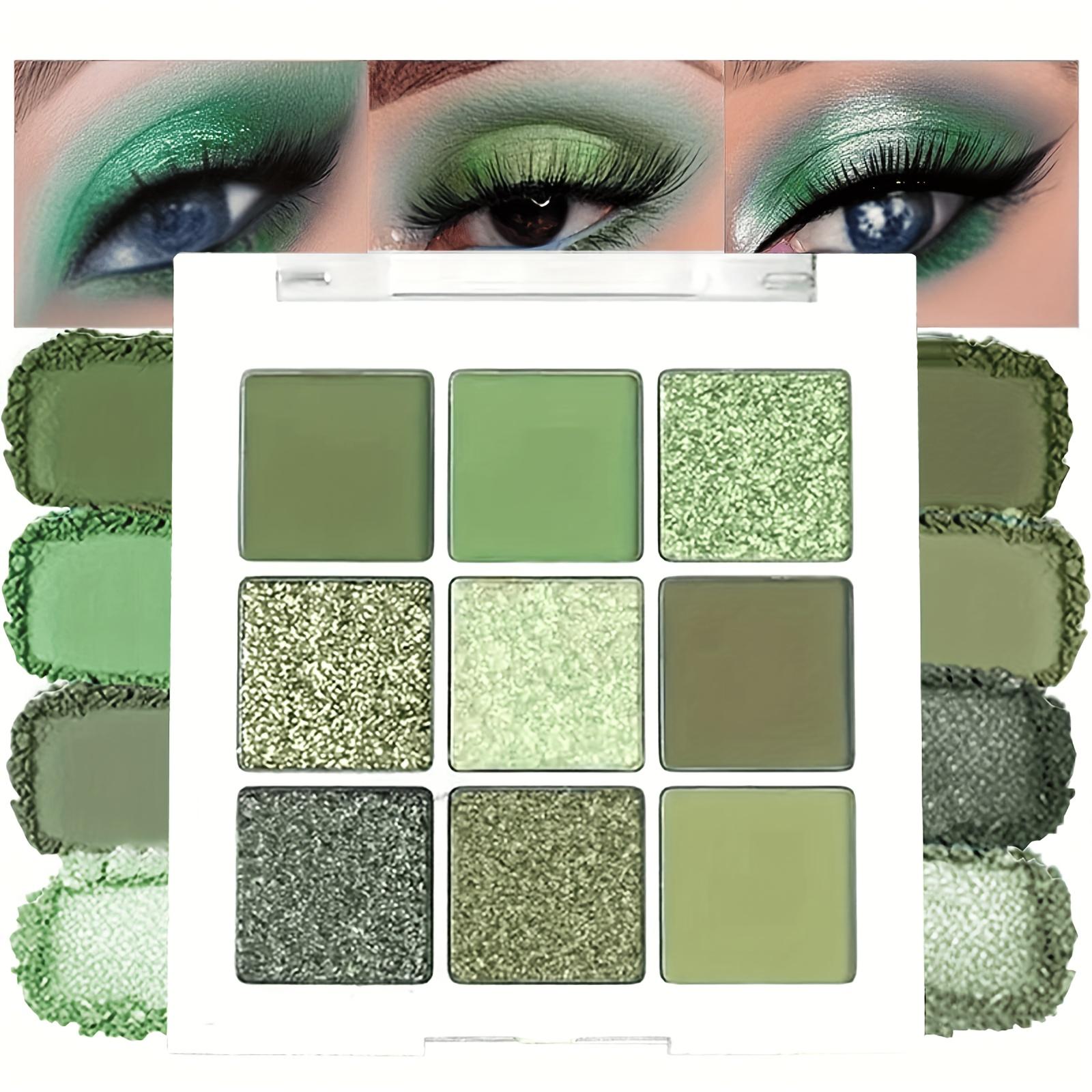 

Палетка тіней для повік Avocado Green, Нейтральні матові та мерехтливі ефекти, Три текстури в лісових зелених тонах, Високопігментована, водостійка та стійка до поту