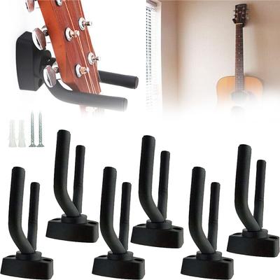 6x Guitar Hanger Wall Mount Stand Hook Wall Holder Rack Bracket Bass Ukulele