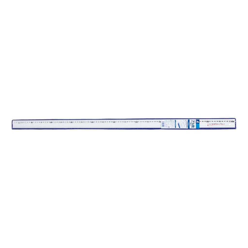 Shinwa Sokutei Aluminum 65445 Ruler, Alsuke, 1m, White,