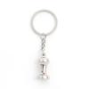 Coffee Temper Keychain 2-piece Set (silver) Car Keychain