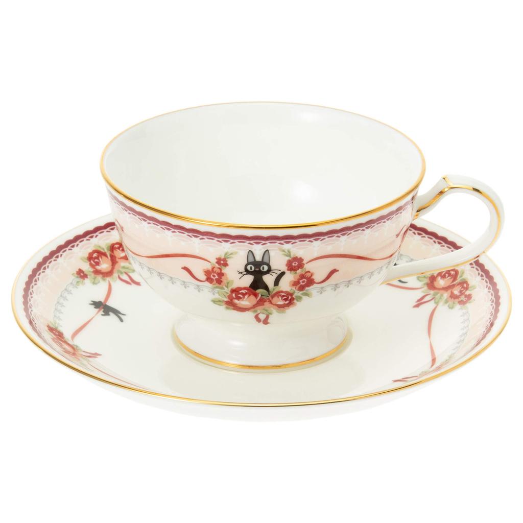 Noritake Cup & Saucer (for both coffee and tea), 190cc, Kiki's Delivery Service, Pink, Bone China, MJ97221/H-612L