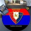 CA Osasuna2 Round Area Rug,Carpet Rug for Living Room Bedroom Sofa Playroom Decor,Non-slip Floor Mat