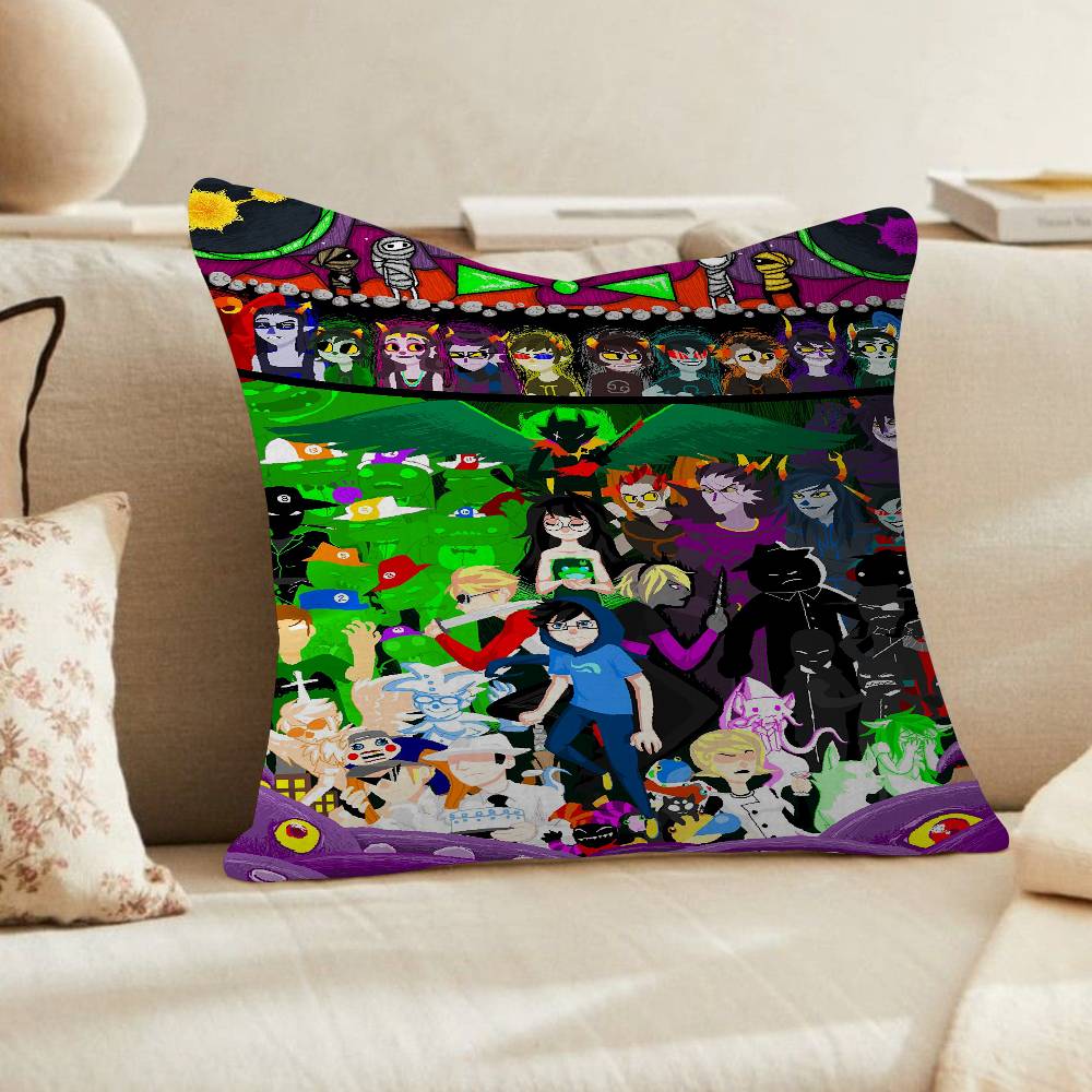 Popular Internet Anime HHomestuck Cushion Cover Pillowcase Upholstery Sofa Throw Pillow Home Decor Pillowcas