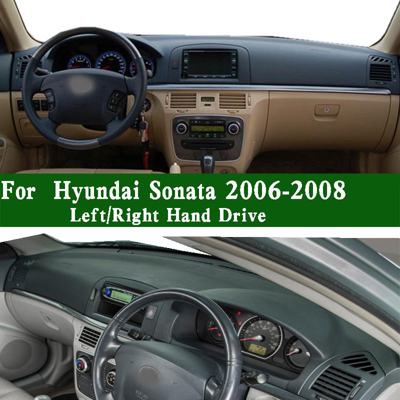 For Hyundai Sonata GLS 6MK 2006 2007 2008 Dashmat Dashboard Cover trument Panel Protective Pad Anti-Dirt Proof Dash Mat