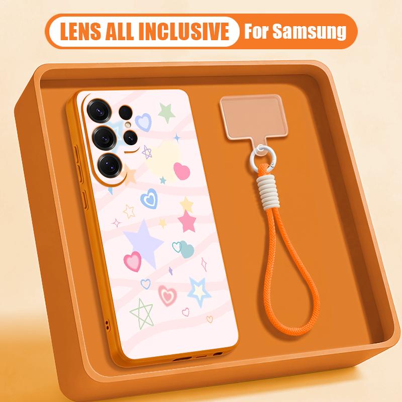 Creative Starry Stars Print Case For Samsung S26 Ultra S25 FE S24 S24 Plus A57 A37 A17 A56 A36 A16 A55 A35 A15 A54 5G Hybrid Magnetic Matte Cover