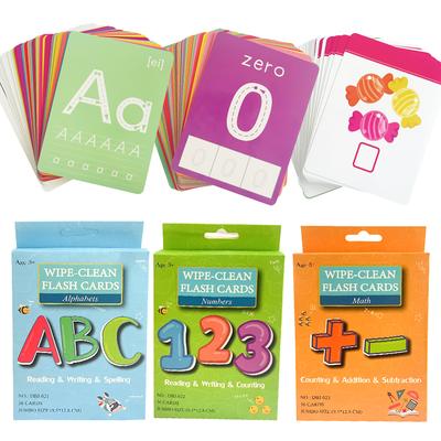 36 carte per bambini che leggono e scrivono numeri, carte di apprendimento della matematica, carte di apprendimento Montessori per bambini, giocattolo educativo precoce