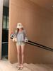 Women's Low Waist Lace Patchwork Denim A-Line Mini Skirt Shorts - Summer 2026