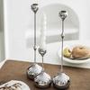 Wrought Iron Electroplated Candlestick: Luxurious Decor for Hotels, Weddings, or Dining Tables
