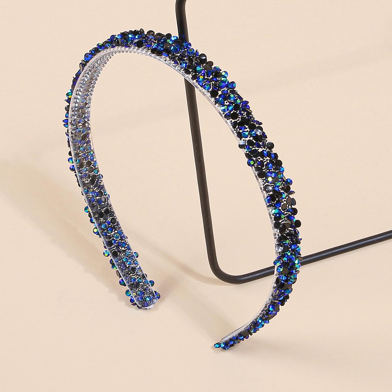 

1/4 шт. Обруч для волос со стразами, Модный женский головной убор, Нескользящая повязка для волос с зубцами, Блестящий ободок, Аксессуары для волос