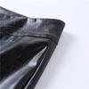 Autumn and Winter Ladies High Waist Casual Crocodile Pattern Leather Pants Casual Slim Fashion Zipper Foot Slim