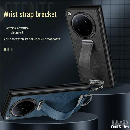 OPPO Find N6 Fold Case with Wrist Strap and Full Hinge Protection For OPPO N5