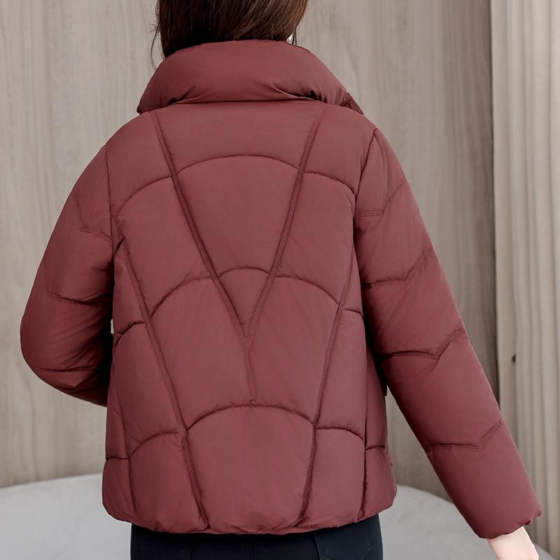 Fashion Woman Winter Short Coats Stand Collar Casual Thick Warm Parkas Women Jackets